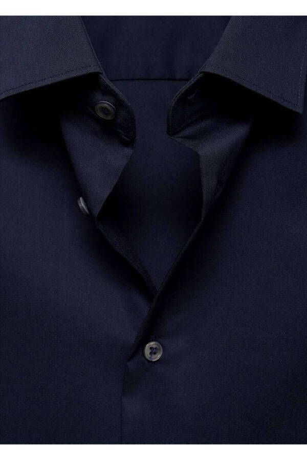 Regular fit stretch cotton shirt - 7