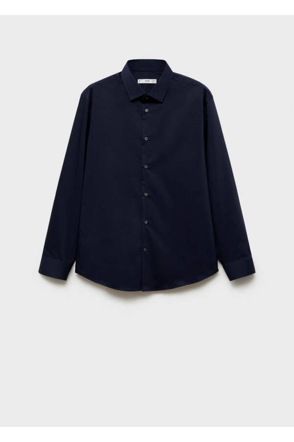 Regular fit stretch cotton shirt - 3