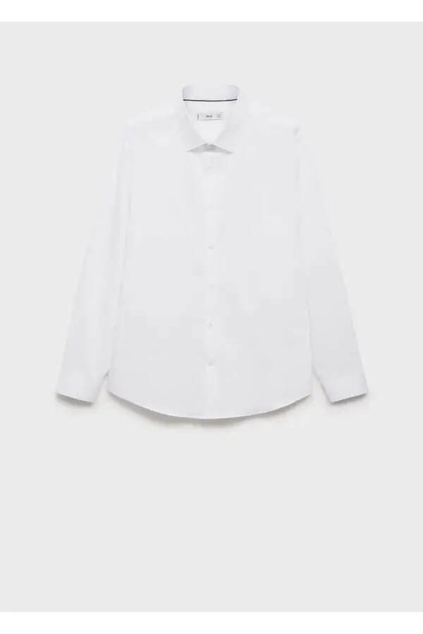 Regular fit stretch cotton shirt - 3