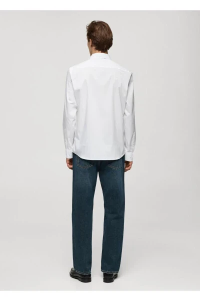 Regular fit stretch cotton shirt - 4