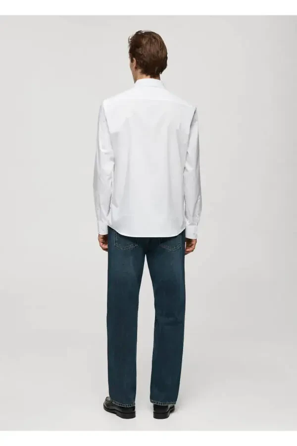 Regular fit stretch cotton shirt - 4