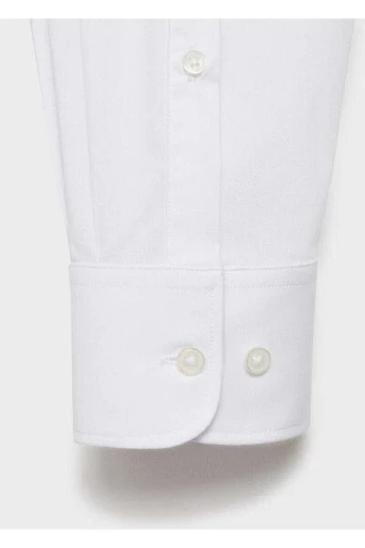 Regular fit stretch cotton shirt - 6