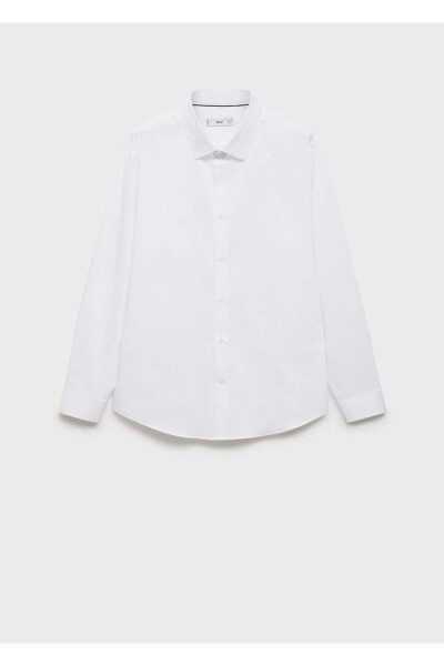 Regular fit stretch cotton shirt - 3