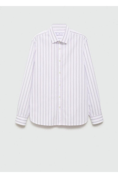 Regular Fit Striped Cotton Shirt - 3