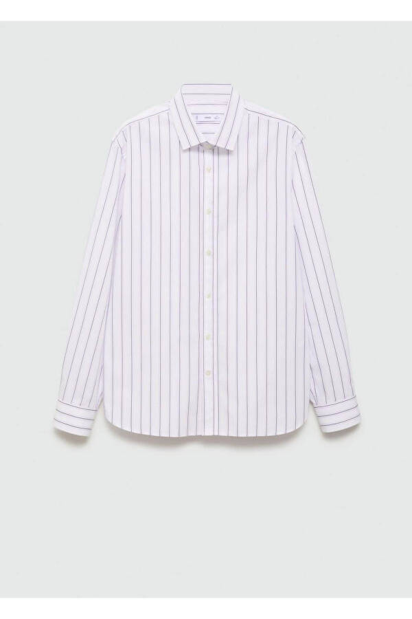 Regular Fit Striped Cotton Shirt - 3