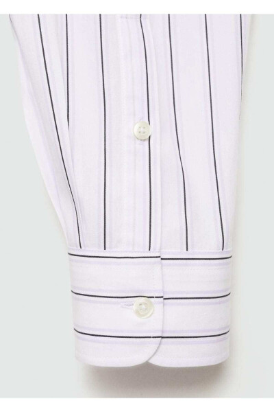 Regular Fit Striped Cotton Shirt - 5