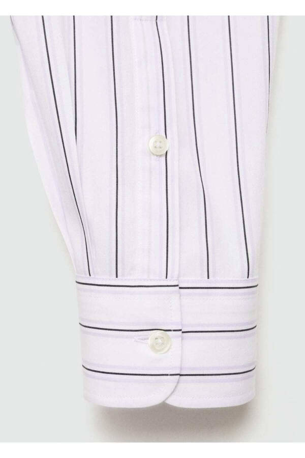 Regular Fit Striped Cotton Shirt - 5