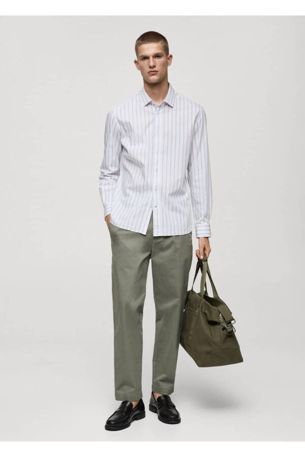 Regular fit striped cotton shirt - 2