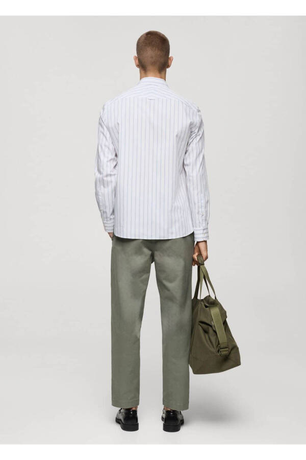 Regular fit striped cotton shirt - 4