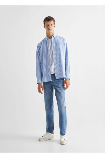 Regular Fit Striped Shirt - MANGO TEEN (1)