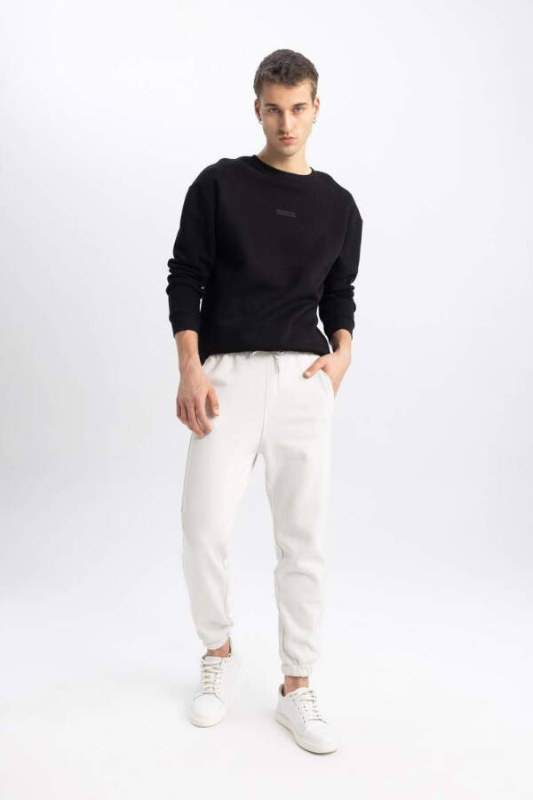 Regular Fit Sweatpants with Pockets - 4