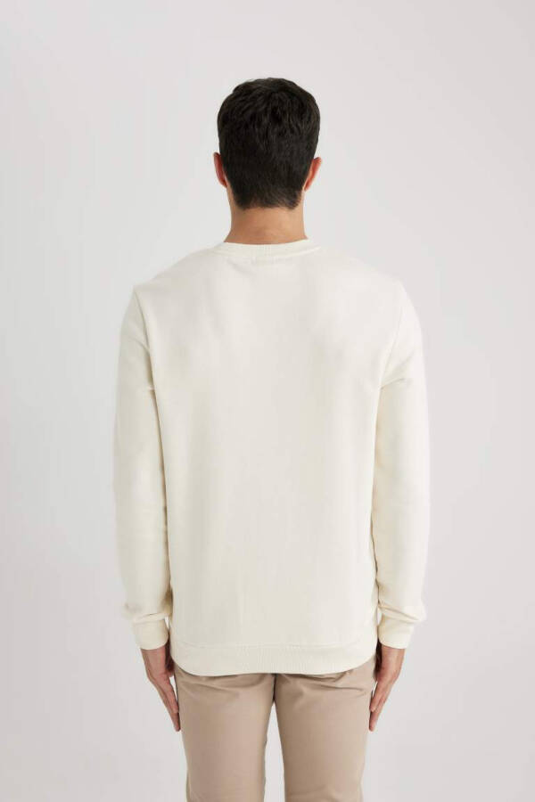 Regular Fit Sweatshirt Ecru - 5