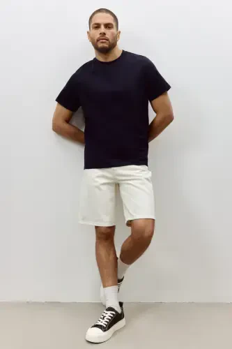 Regular Fit T-Shirt-Navy Blue - H&M (1)