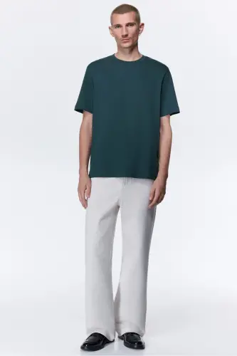 Regular Fit Tişört-Koyu deniz mavisi - 1