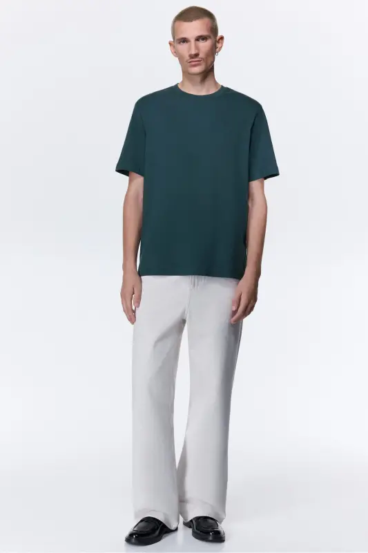 Regular Fit Tişört-Koyu deniz mavisi - H&M