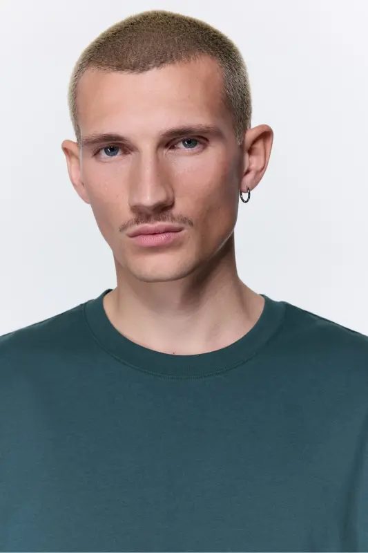 Regular Fit Tişört-Koyu deniz mavisi - 2