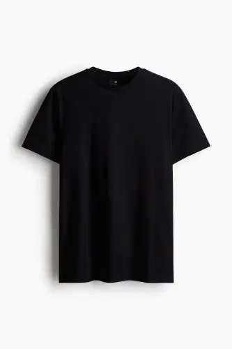 Regular Fit Tişört - Siyah - 3