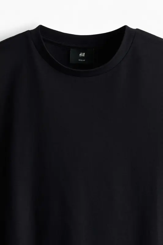 Regular Fit Tişört - Siyah - 5