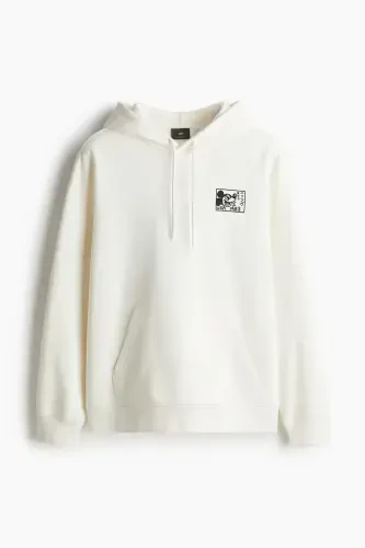 Regular Fit Толстовка с капюшоном - Белый / Микки Маус - 3