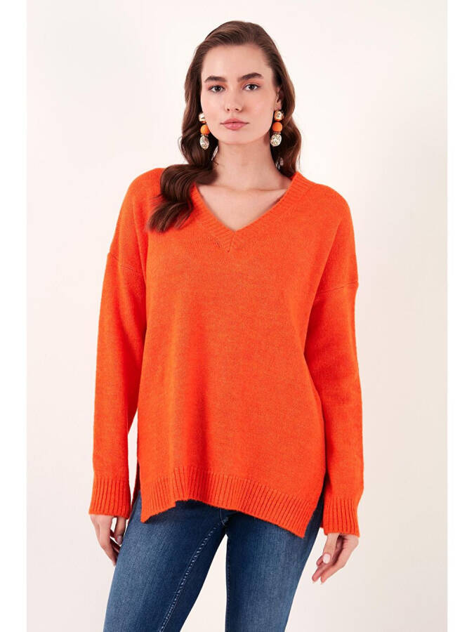 Regular Fit V-Neck Sweater 4616140 - 8