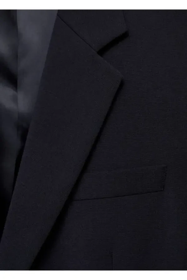 Regular Fit Wool Blend Blazer Jacket - 6