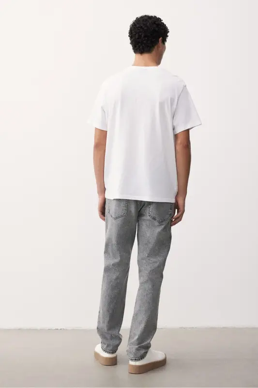 Regular Jeans-Kot grisi - 4