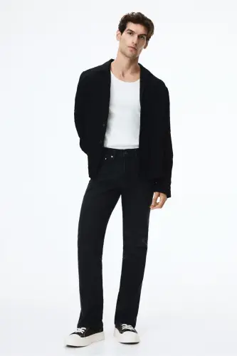 Straight Regular Jeans - Siyah 