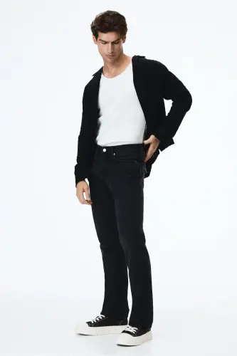 Regular Jeans-Siyah - 5