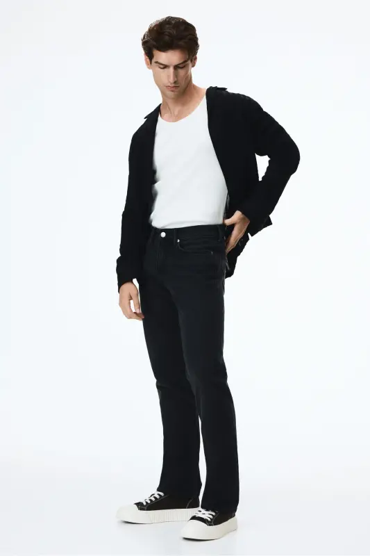 Regular Jeans-Siyah - 5