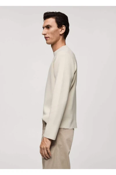 Regular Kesim Orta Kalınlıkta Triko Kazak - 6