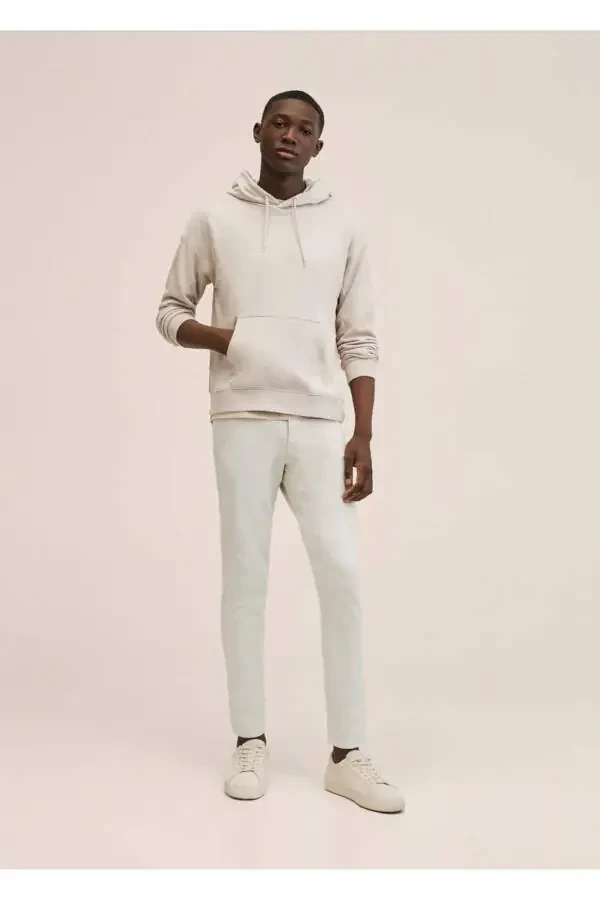 Regular Kesim Pamuklu Pantolon - 1