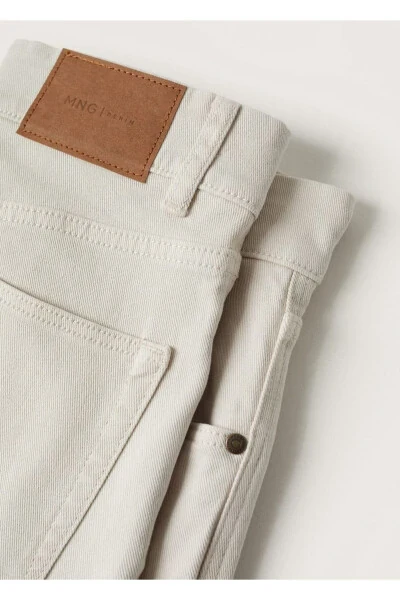 Regular Kesim Pamuklu Pantolon - 4