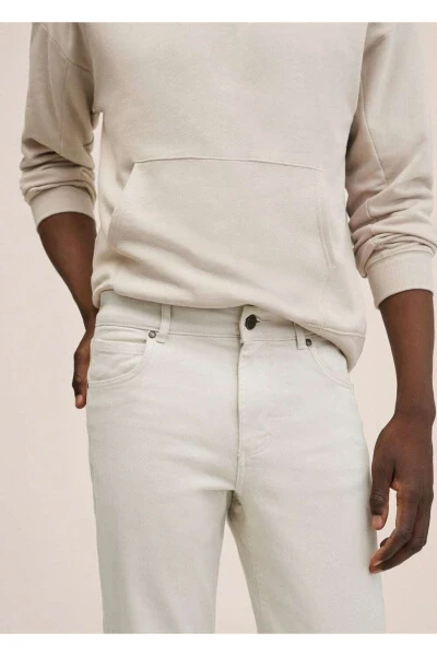 Regular Kesim Pamuklu Pantolon - 5
