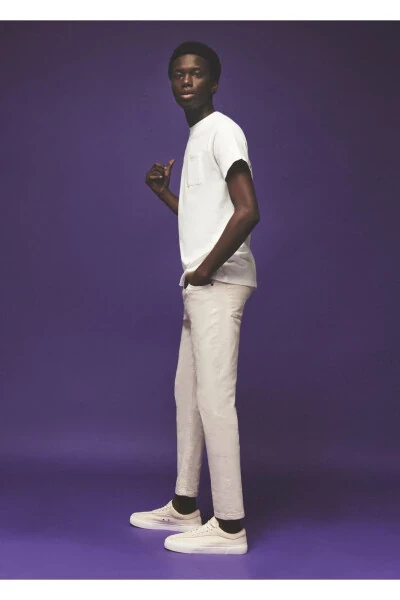 Regular Kesim Pamuklu Pantolon - 6