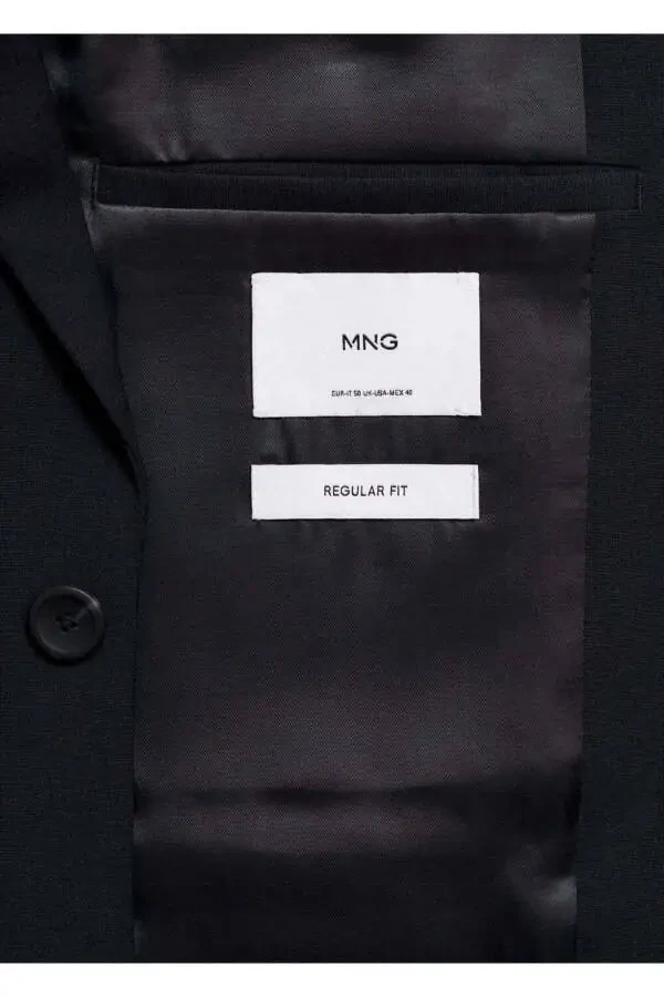 Regulyar pardoz paxta-jun aralashmasi mato blazer ko'ylagi - 7