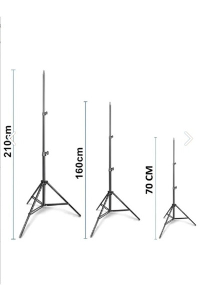 Reing Doldurma Işığı Led Işıklı Tripod 10 İnç Halka Youtuber Tiktok Makyaj Işığı Ayaklı 10 İnç Tripod - 7