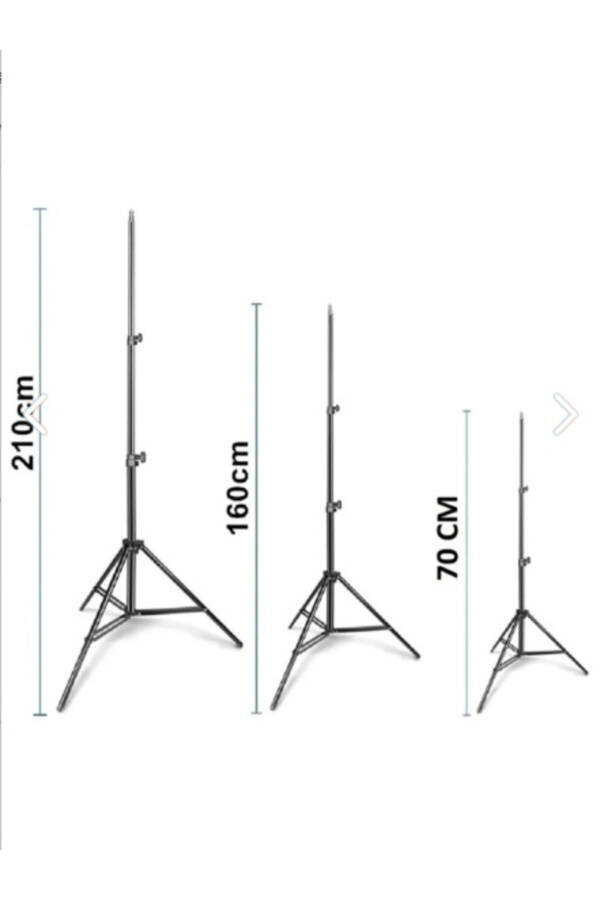 Reing Doldurma Işığı Led Işıklı Tripod 10 İnç Halka Youtuber Tiktok Makyaj Işığı Ayaklı 10 İnç Tripod - 3