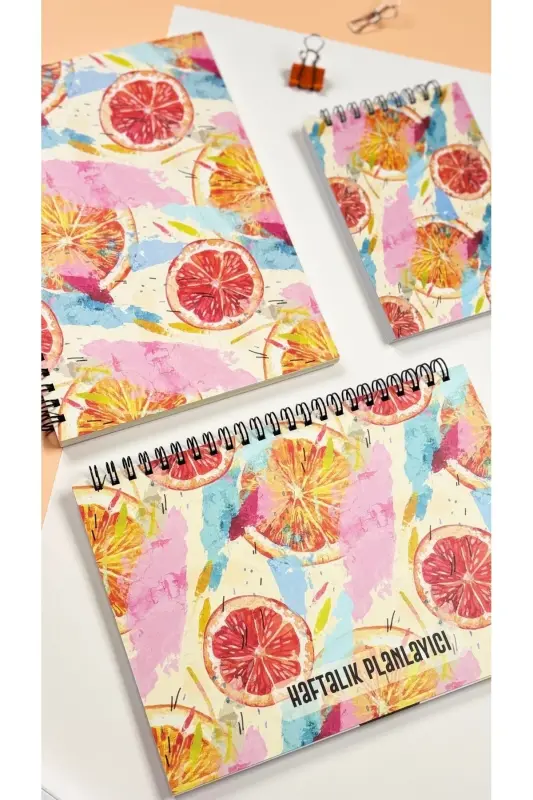 Rejalashtirish to'plami | 3 ta alohida maxsus mahsulot | Kundalik rejalashtiruvchi + Haftalik rejalashtiruvchi + Vazifalar ro'yxati | Apelsin-Apelsin - 2