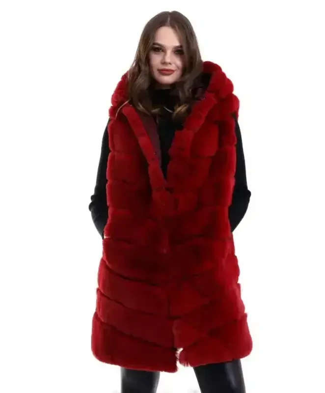 Reks Hooded Vest - Red - 4