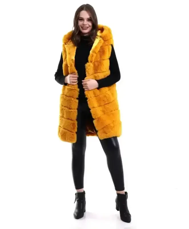 Reks Hooded Vest - Yellow - 1