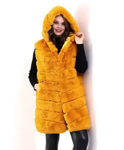 Reks Hooded Vest - Yellow - BÜYÜKBEDENIZ (1)
