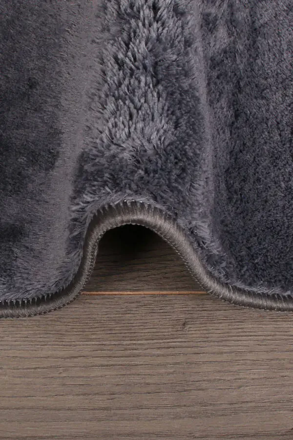 Relax Anthracite 80x150 + 50x80 cm. Large Size 2-Piece Bathroom Rug Mat Set Non-Slip Toilet Set - 3
