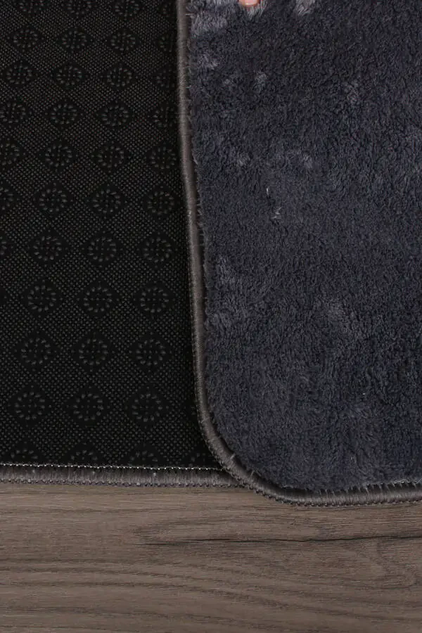 Relax Anthracite 80x150 + 50x80 cm. Large Size 2-Piece Bathroom Rug Mat Set Non-Slip Toilet Set - 4