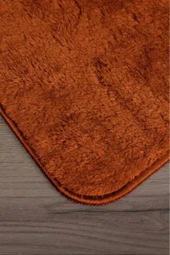 Relax Coffee 80x150 + 50x80 cm. Large Size 2-Piece Bathroom Rug Mat Set Non-Slip Toilet Set - Brown - BONNY HOME (1)