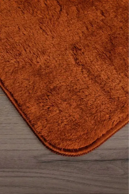 Relax Coffee 80x150 + 50x80 cm. Large Size 2-Piece Bathroom Rug Mat Set Non-Slip Toilet Set - Brown - 2