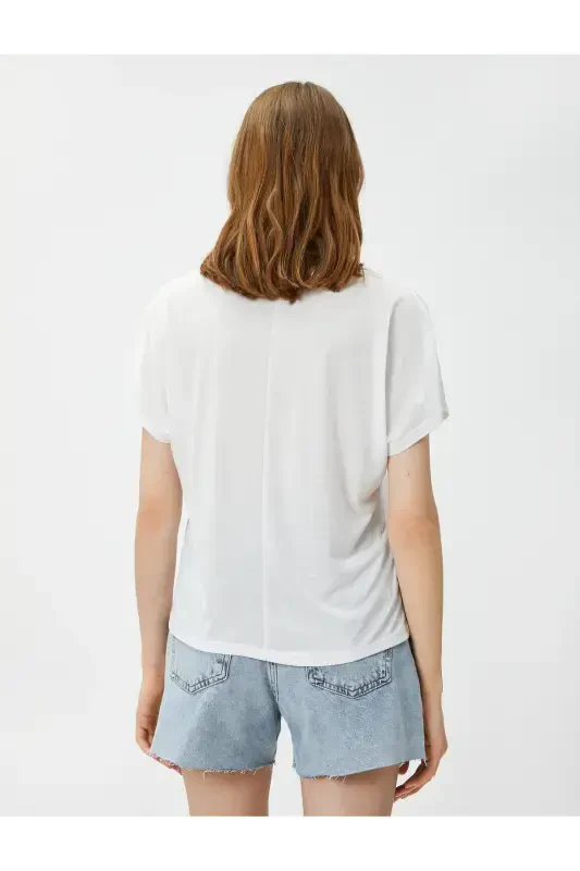 Relax Fit Футболка С Круглым Вырезом - 4