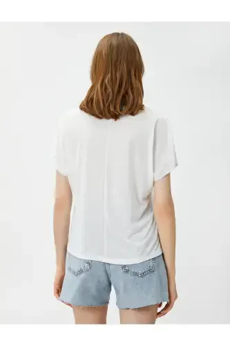 Relax Fit футболkа Velosiped Yoqasi - 4