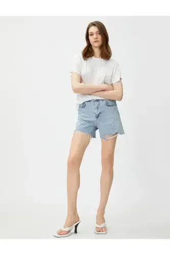 Relax Fit T-shirt Crew Neck - KOTON (1)