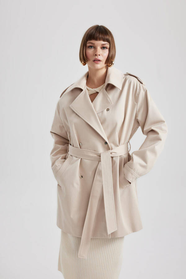 Relax Fit Trench Coat with Belt A3601ax23au - 4