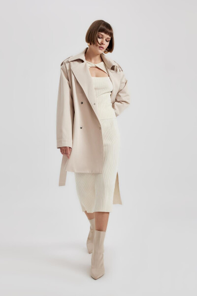 Relax Fit Trench Coat with Belt A3601ax23au - 5